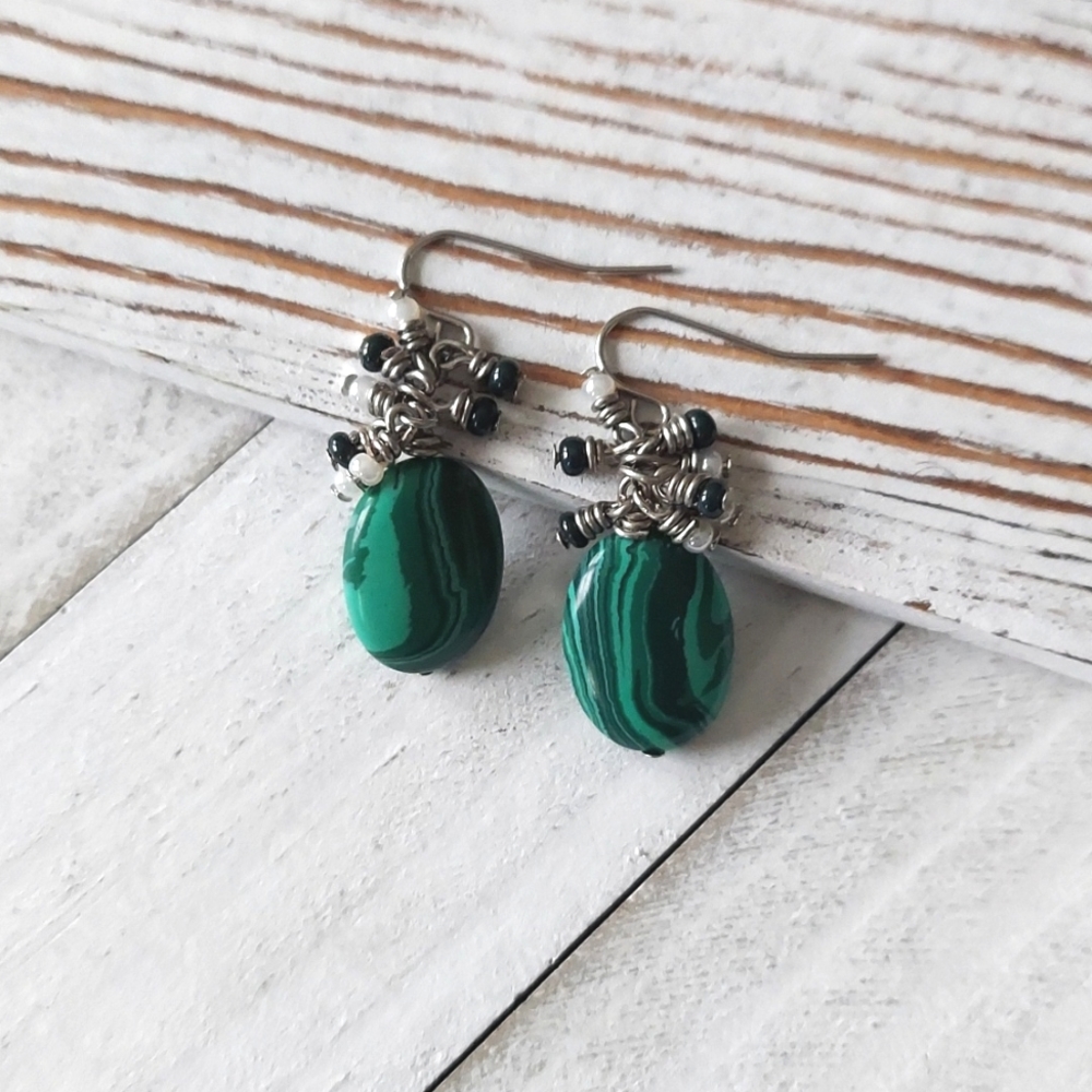 Artisan Jewelry Collection - Vera Silver and Stone Earrings